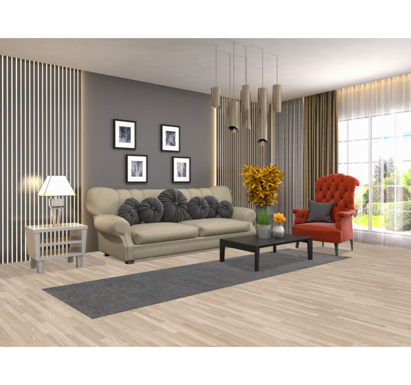 Gray Wool Gabbeh Modern Runner Rug 3x10