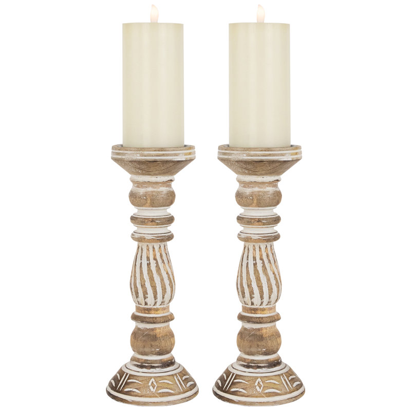 12'' H Wood Tabletop Pillar