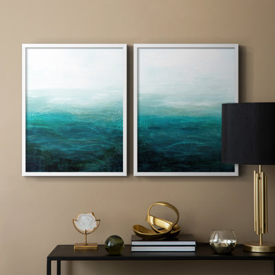 Drifting Sea I-Premium Framed Print -Ready to Hang - No Nails Required - No Nails Required