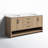 Wellsville 72'' Double Bathroom Vanity with White Quartz Top