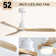 Jazyra 52'' Ceiling Fan with LED Lights