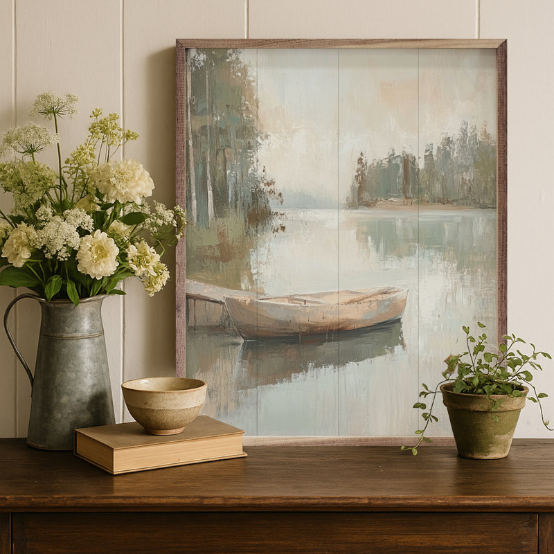 Quiet Dock par Petals Prints Design, H 10 po x l 8 po