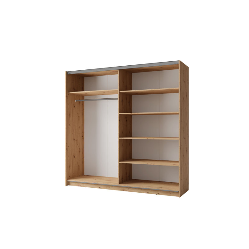 Laminate Wardrobe, Natural, 525.78cm H x 509.52cm W x 140.46cm D