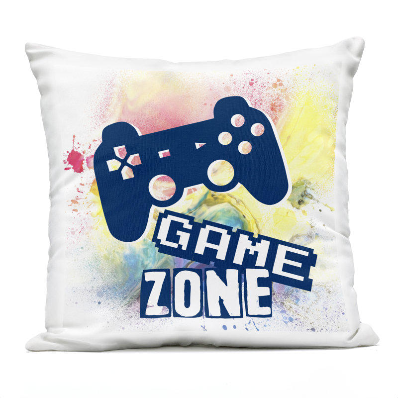 Coussin d'extérieur imprimé Retro Modern Game Zone par Marcus Prime