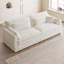 Canapé modulaire moderne en lin de coton blanc crème-254823763