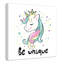 «Be Unique», impression sur papier licorne-47848651-47848663