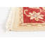 Tapis de bois one-of-kind à la main-noué la 2010 chobi crème 4 pi 10 po x 9 pi Cyanne