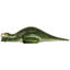 Statue dinosaure Muttaburrasaurus Jurassique