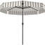 Parasol de marché extérieur, parapluie de patio, parasol de table de patio ventilé à 2 niveaux avec manivelle 8 baleines, parapluie de porche inclinable, pour l'extérieur-932918569