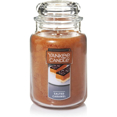 Bougie en pot parfumée au caramel salé