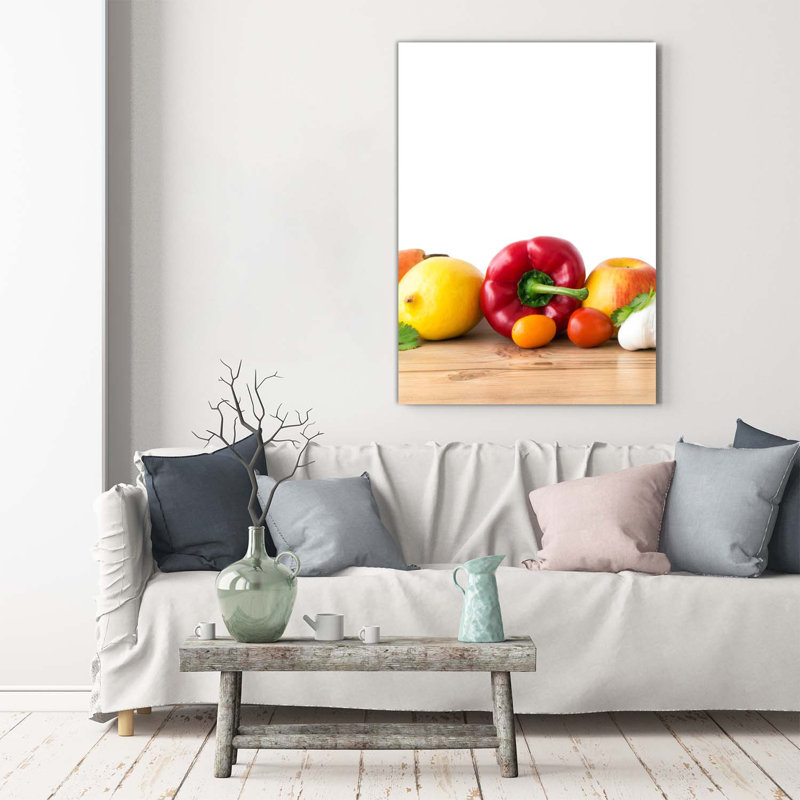 Fruits And Vegetables - Wrapped Canvas Print