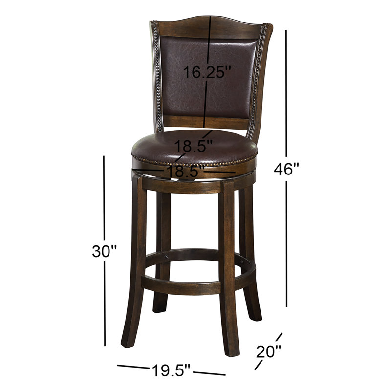 Tabouret de comptoir Alyssia, 30"
