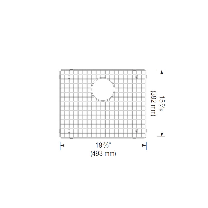 Stainless Steel Bottom Grid for Precision 22" Sinks