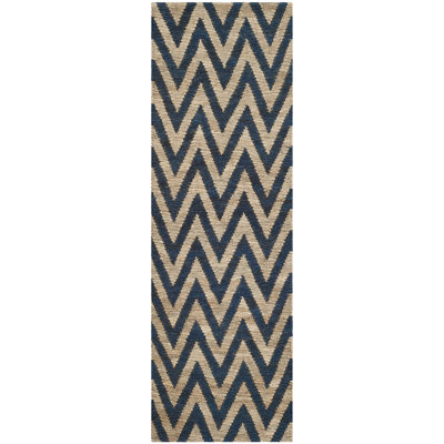 Tapis en jute noué à la main Baileigh