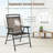 Ameah Fabric Patio Folding Chair Folding Chair Set