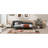 Twin Size Upholstered Daybed With Headboard And Armrest, Support Legs, Grey-806877877-806877879