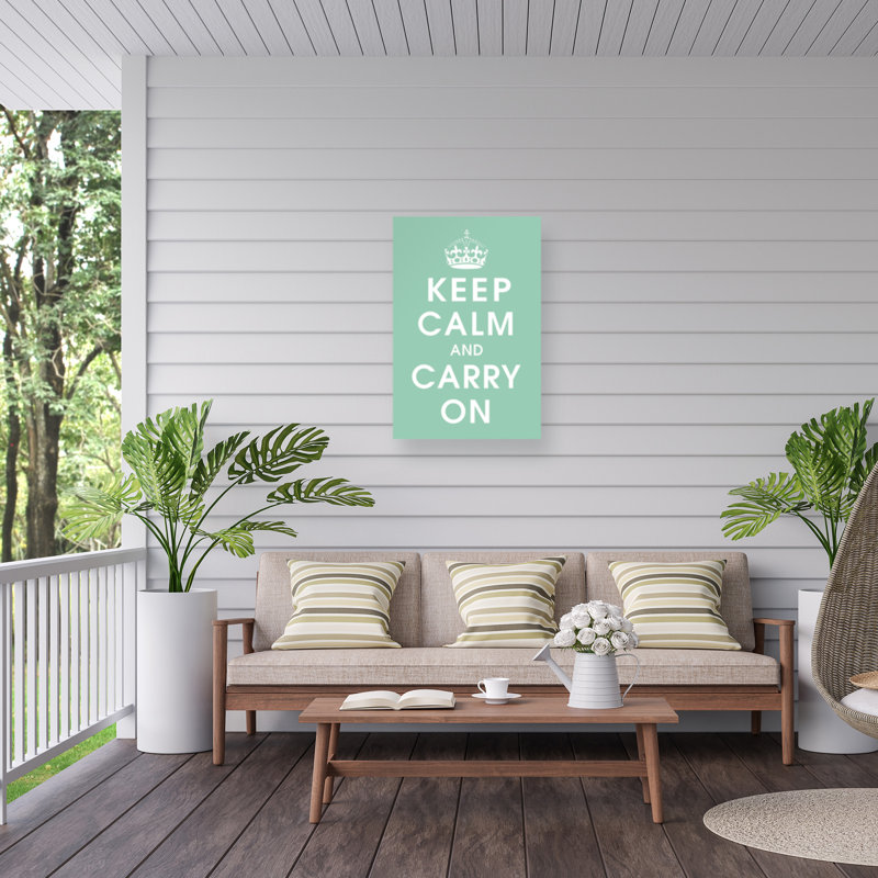 Toile d'extérieur Marcus Jules Keep Calm, H 12 po x l 19 po
