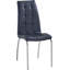 Ensemble de 4 chaises de salle à manger en similicuir de style moderne avec treillis en métal, confortables et élégantes