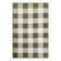Tereon Checkered Machine Made Power Loom Polypropylene Plastic Indoor/Outdoor Area Rug in Green