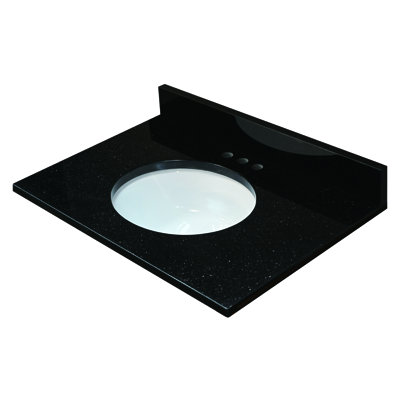 Plateau de meuble-lavabo simple 31 po avec lavabo