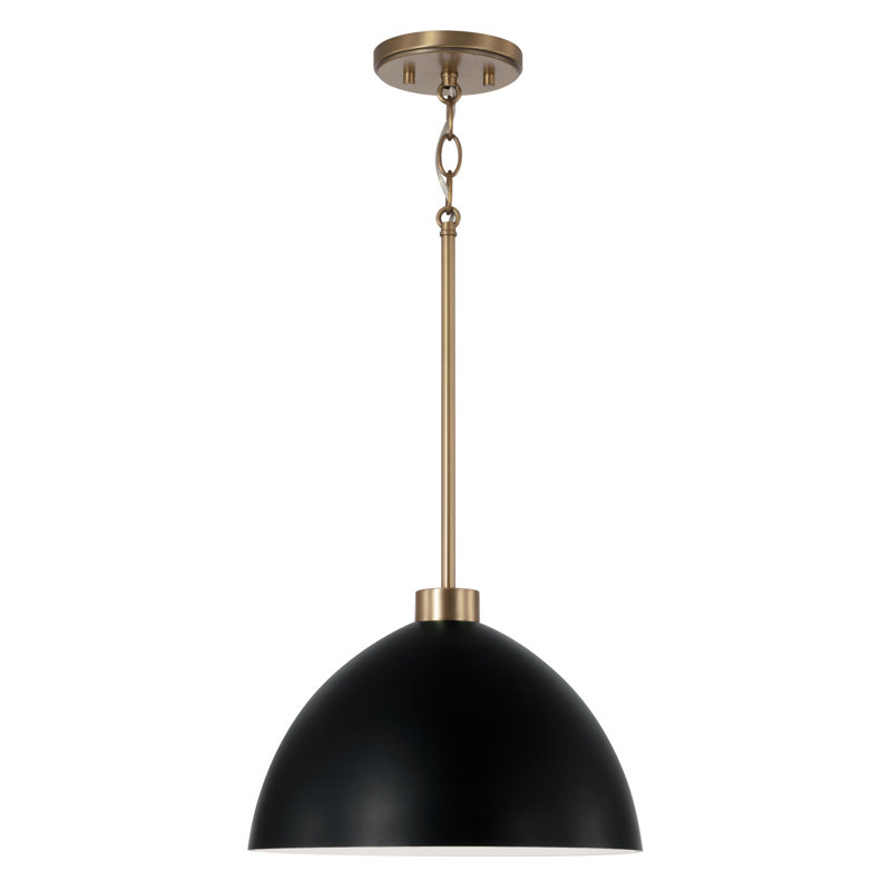 Ross 1 - Light Dome Pendant, Black