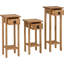 Dodge Rectangular Nesting Solid Wood Plant Stand