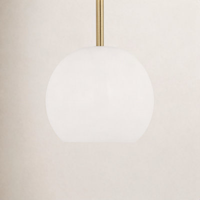 Frans Single Light Glass Dimmable Pendant
