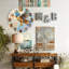 Horloge murale oiseau coloré avec art artistique - Horloge murale moderne en verre 12 po