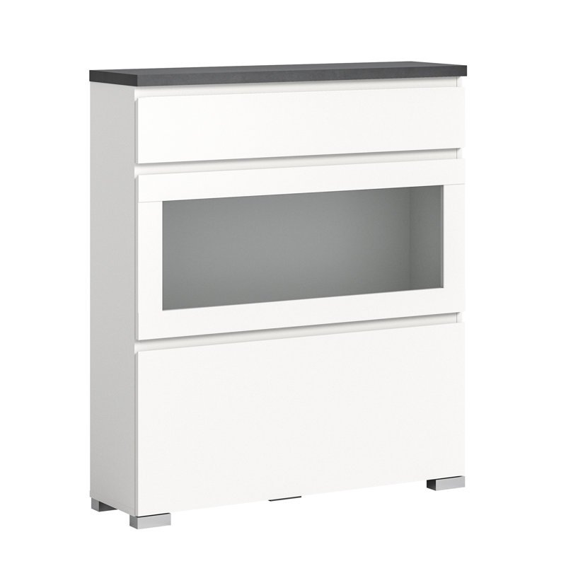 Shoelove Shoe Cabinet, Black/White