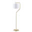 Lampe sur pied angulaire en métal
