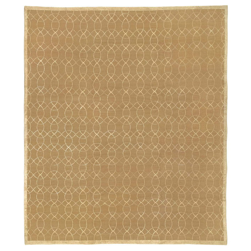Designers Reserve Geometric Area Rug in Beige/Brown/Gold, 8' x 10'