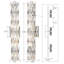 Applique murale en acier inoxydable Hornes-107465831-80246825-107465824