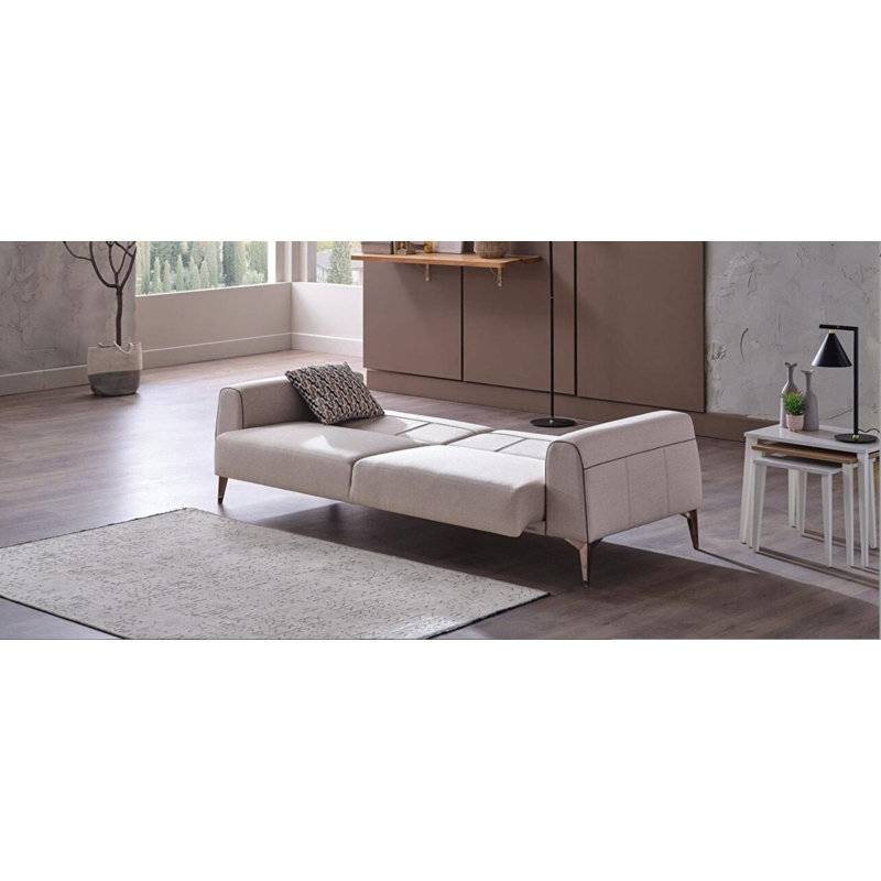 Ivy Bronx Pandora 3 Seat Sleeper Sofa Bed Fox Cream | Wayfair