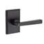 Taper Passage Door Lever with Rustic Square Rose-35515003