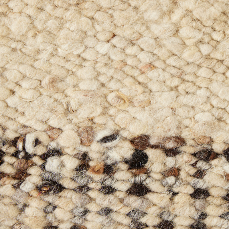 Corwin Striped Area Rug in White/Neutral, Rectangle 8' x 10'