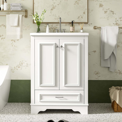 Meuble-lavabo 24 po avec lavabo en céramique