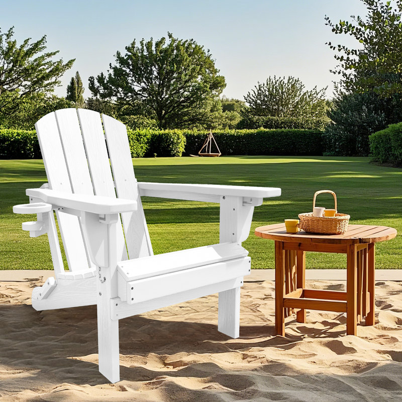 Chaise Adirondack HDPE, Blanc
