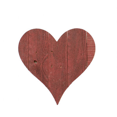 12" Farmhouse Turquoise Large Wooden Heart