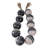 Decorative Swirled Beads with Tassels for Home Decor - Coastal Garland for Office, Desks, and Living Room Decoration - Ivory-869468753-861759113