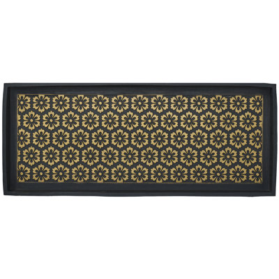 Plateau pour bottes d'extérieur antidérapant en caoutchouc 34 po x 14 po Layla Arrow