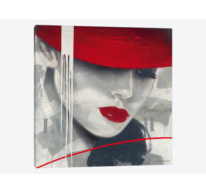 Glamorous I by Hans Jochem Bakker - Graphic Art on Canvas, Wrapped Canvas, 18" H x 18" W x 1.5" D