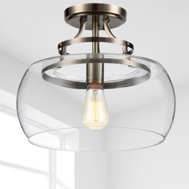Grindle Glass Semi Flush Mount