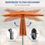 3m Large Paraso With UV, Garden Sun Shade Canopy Patio With Crank Tilt, Outdoor Umbrella  -843815741