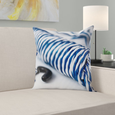 Ski Rope Throw Pillow