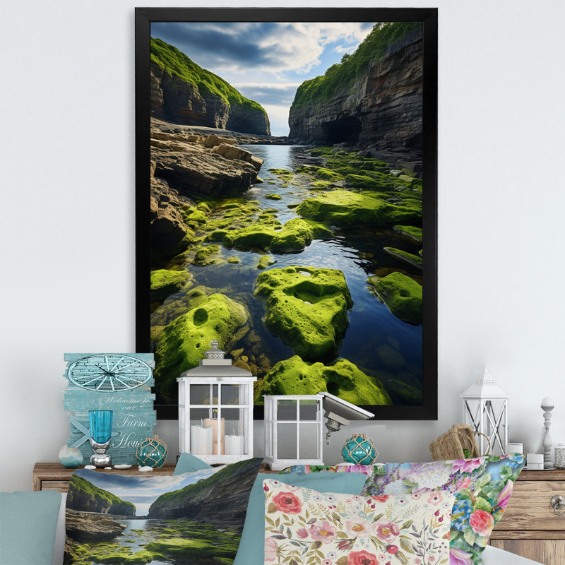 Ayoe Canada Coastal Serenity III - impression, Cadre simple noir, H 20 po x l 12 po x P 1 po