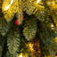 Très grand père Noël enneigé 4 pi avec arbre de Noël artificiel illuminé 5 pi