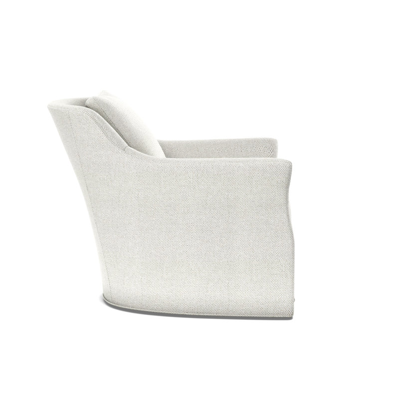 Arcadia Flared Arm Swivel Chair, Dreamy Seasalt