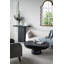 Table basse ovale noire 36 x 24 x 15 po-632806099