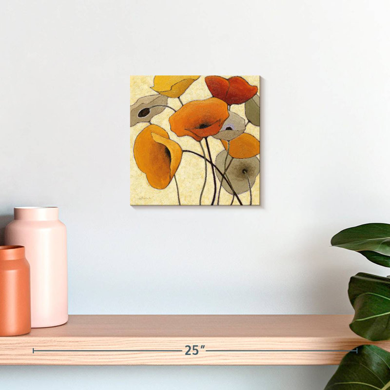 Harnek Pumpkin Poppies III, H 10 po x l 10 po