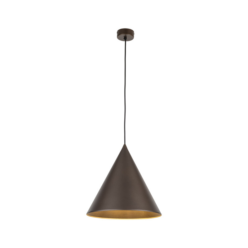 Luminaire suspendu CONO XL, H 65 po x l 13 po, Briques brunes